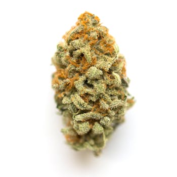 A nug of the Green Goblin weed strain - photo from Leafly