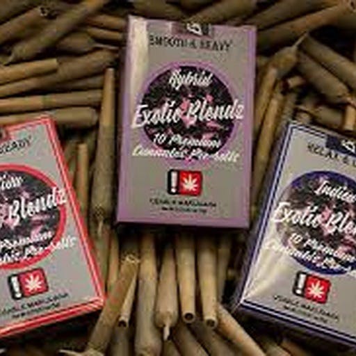 Exotic Blendz: Chocolate Hashberry Pre-Rolls 5g 10-Pack | Leafly