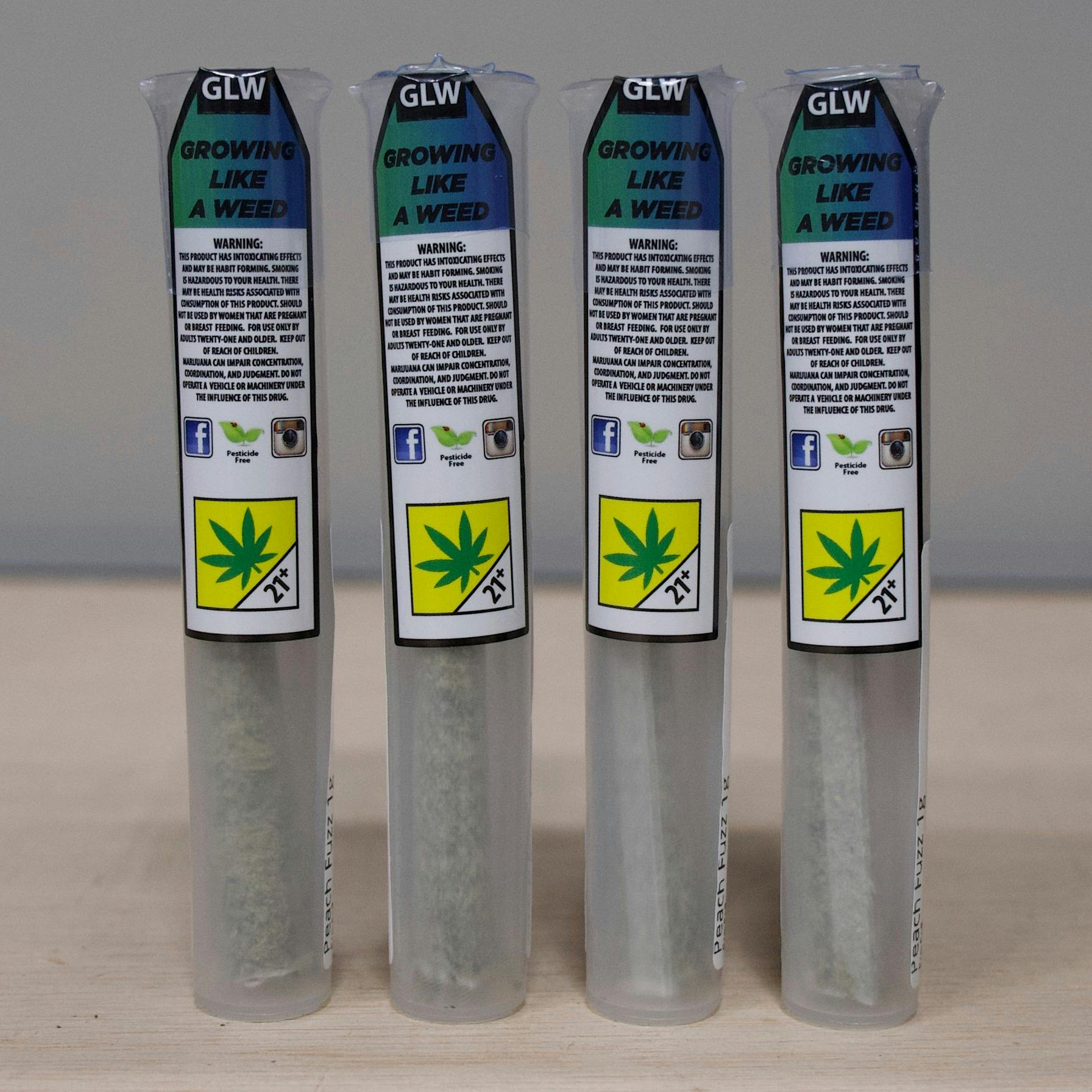 Growing Like a Weed (GLW) Peanut Butter Patties X Rose Preroll 1g