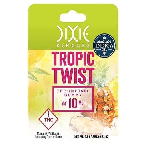 Dixie Brands Tropic Twist Gummy 10mg Leafly