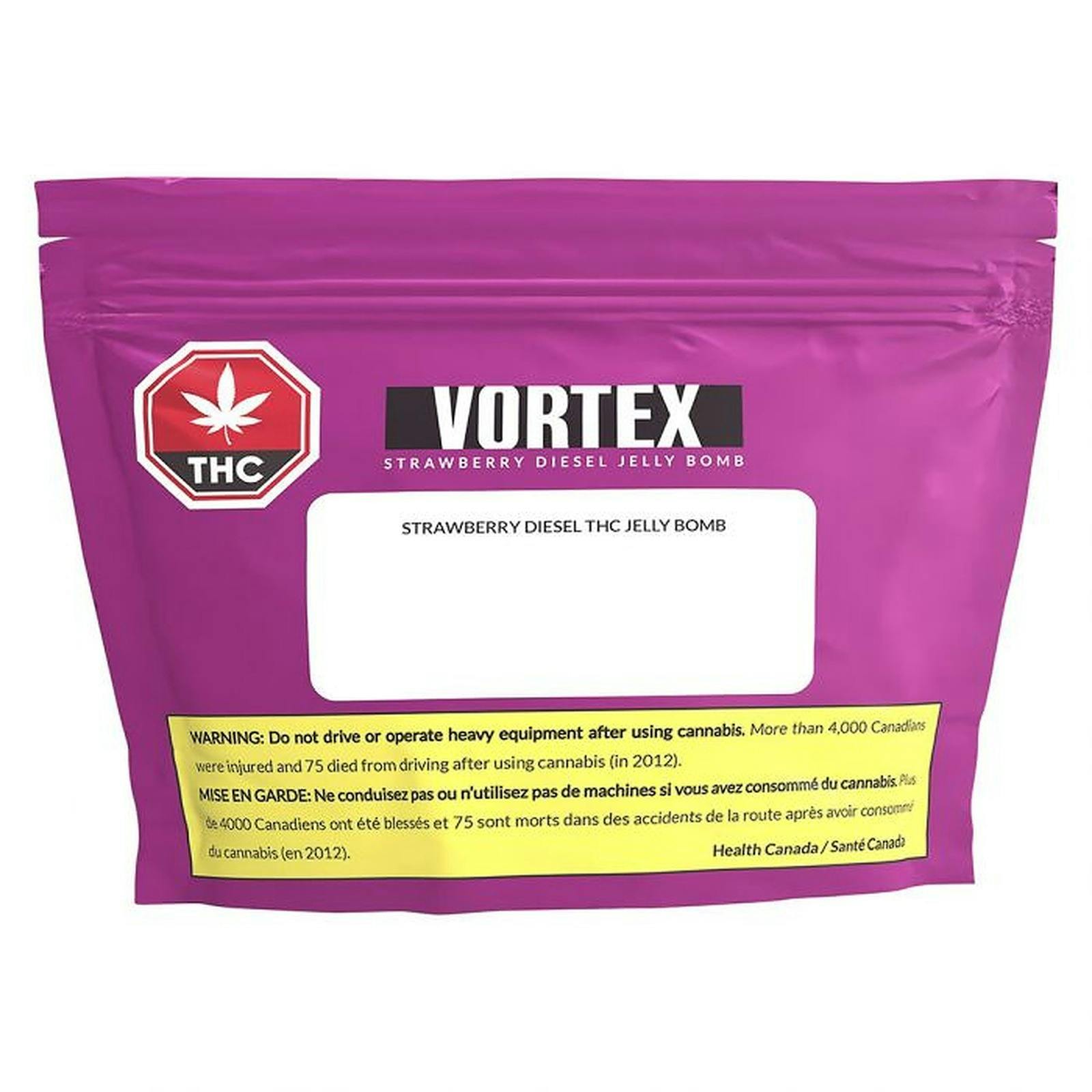 Vortex Cannabis Strawberry Diesel Jelly Bomb Soft Chew 10mg Leafly