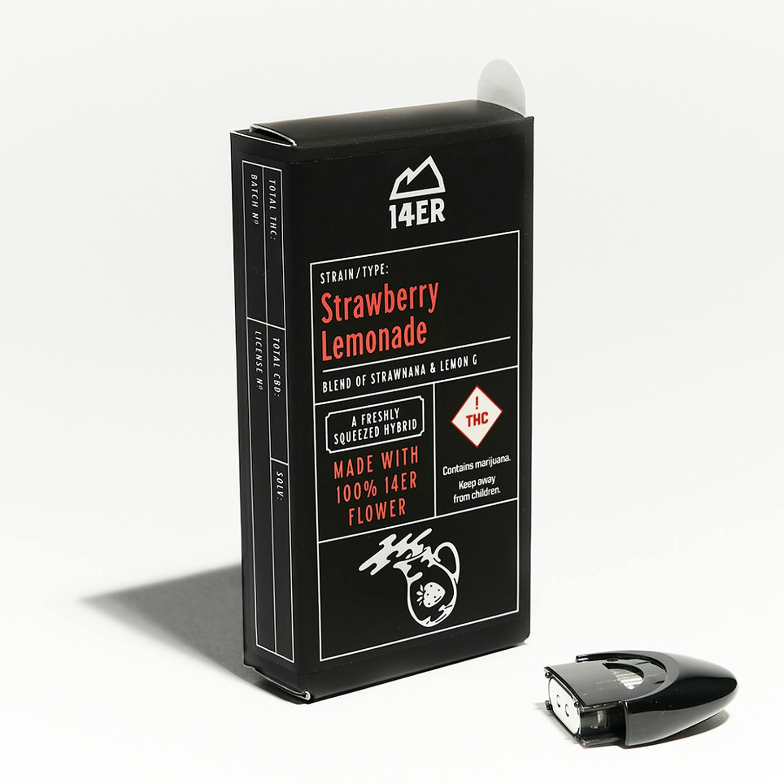 14er Strawberry Lemonade CT Flint Pod 0.5g Leafly