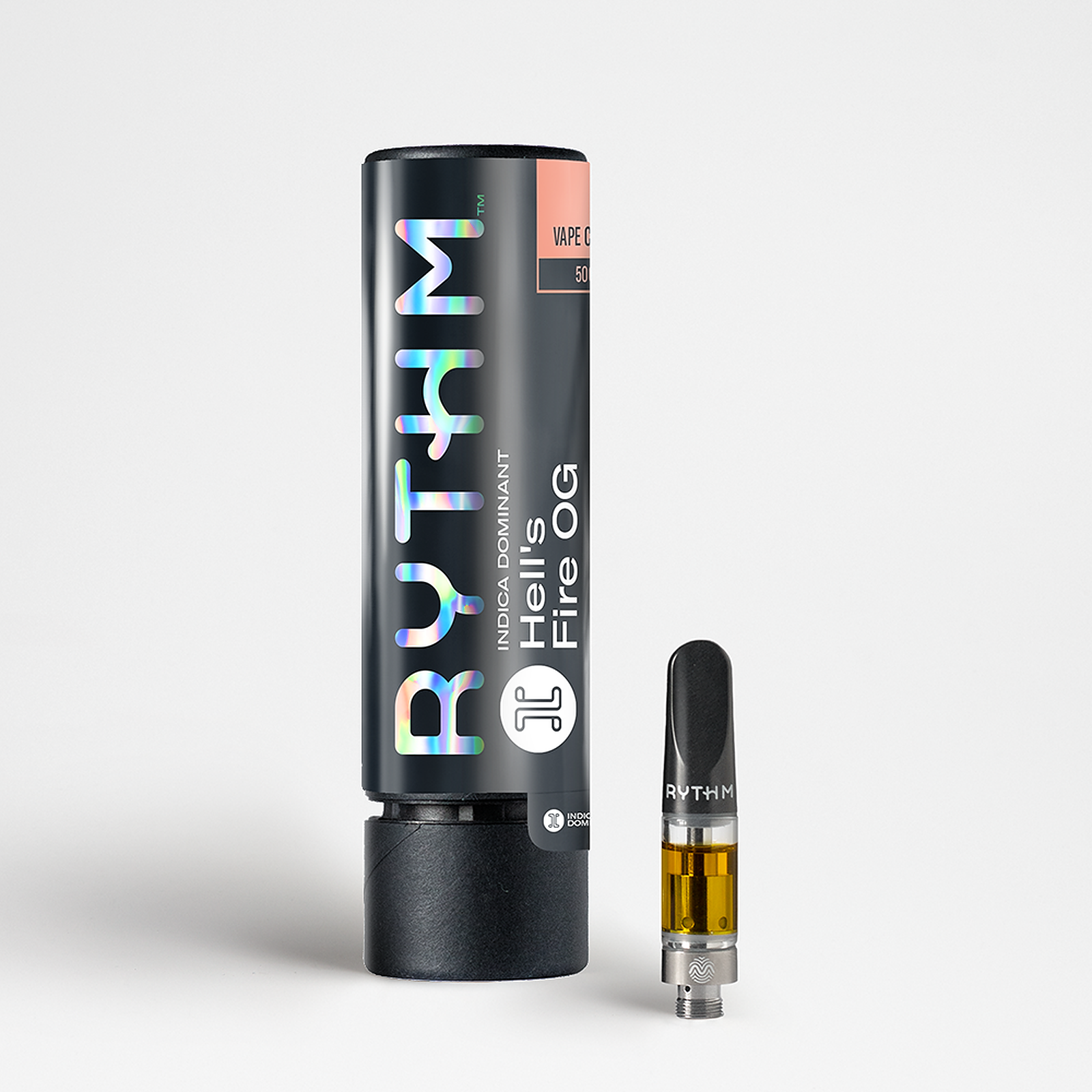 RYTHM: RYTHM Indica Dominant Vape Cartridge Hell's Fire OG 500mg | Leafly