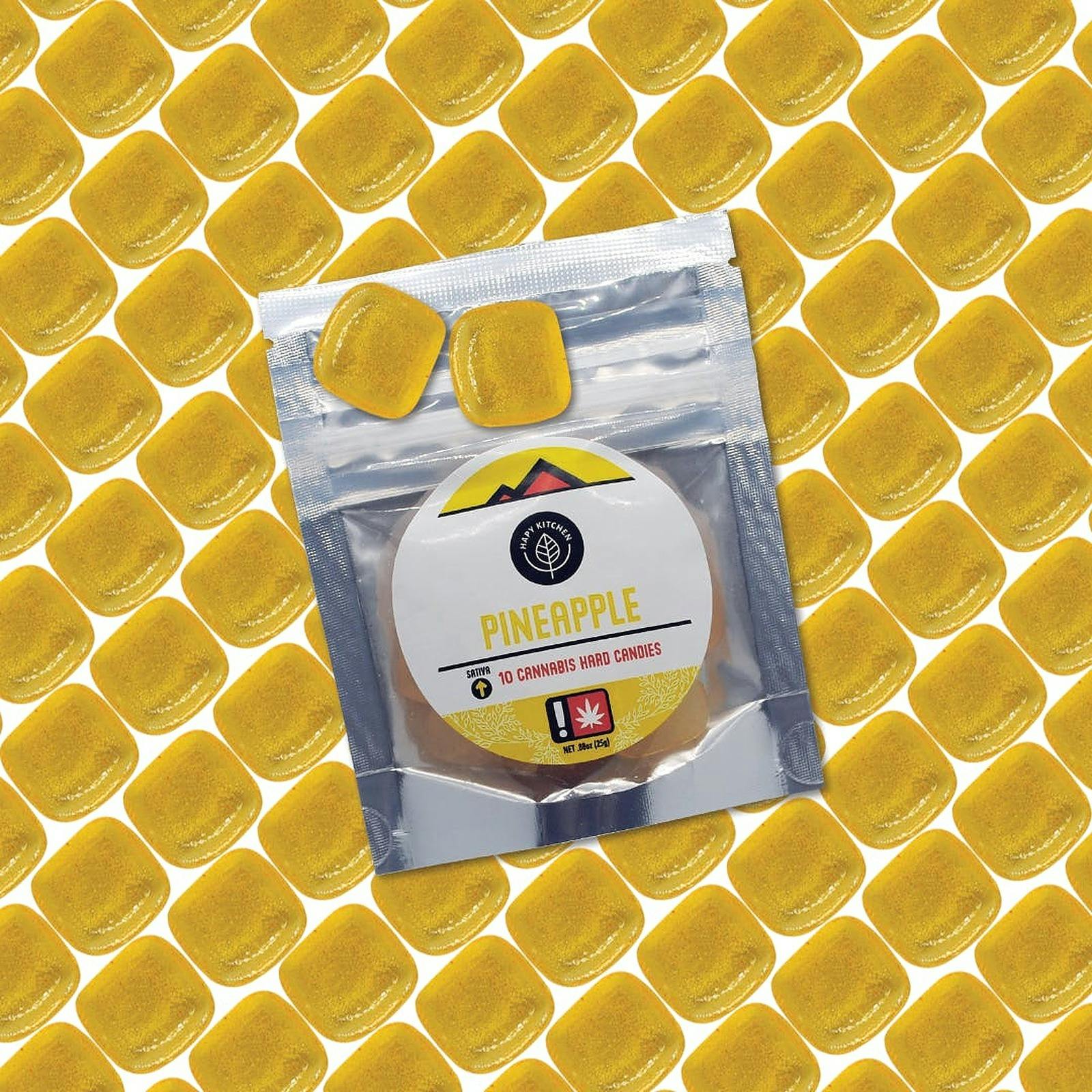 Hapy Kitchen Pineapple Hard Candies 50mg 10piece Leafly