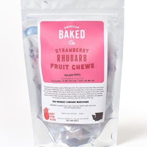 Product image for Strawberry Rhubarb Fruit Chews 100mg 10-pack