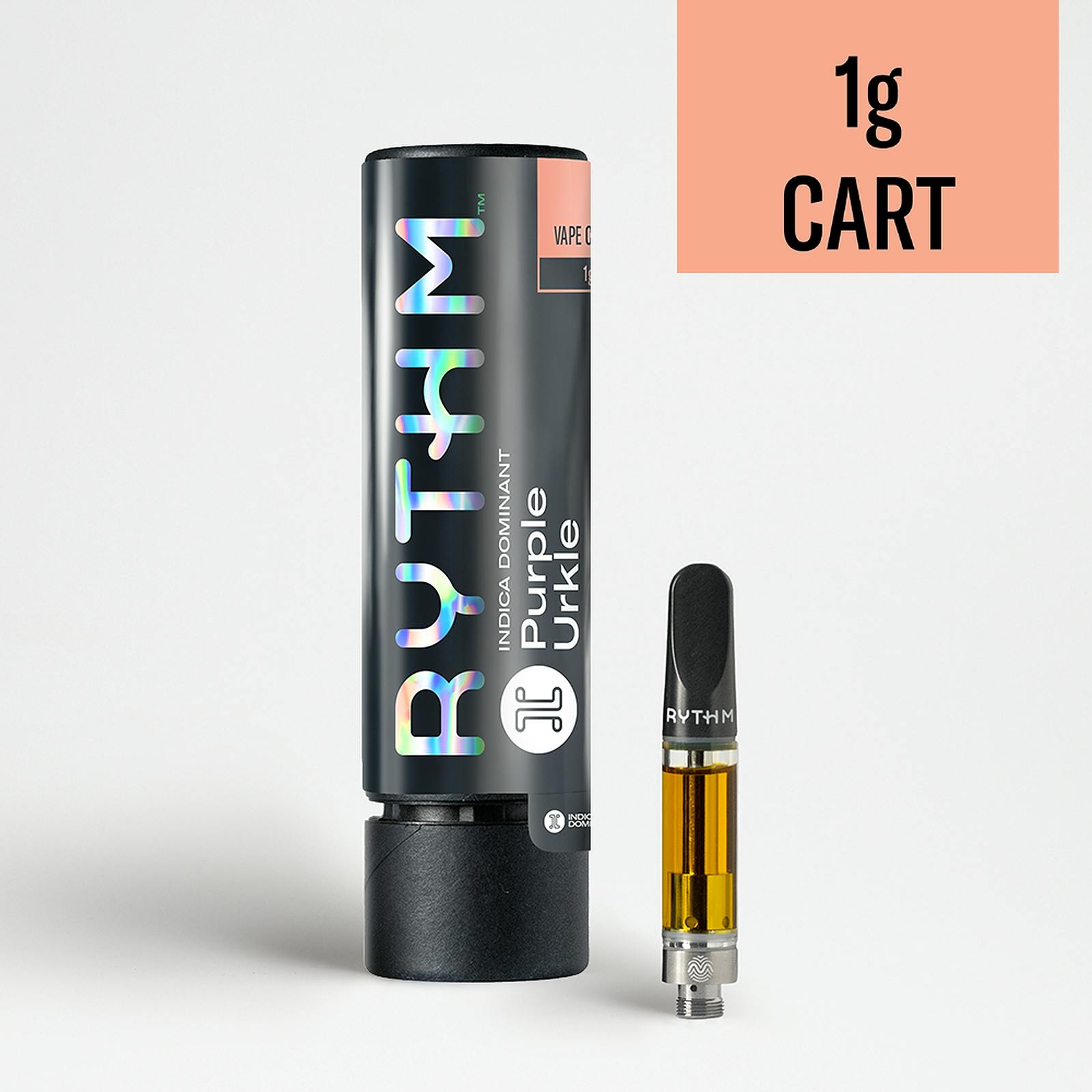 RYTHM RYTHM Indica Dominant Full Spectrum Vape Cartridge Purple Urkle