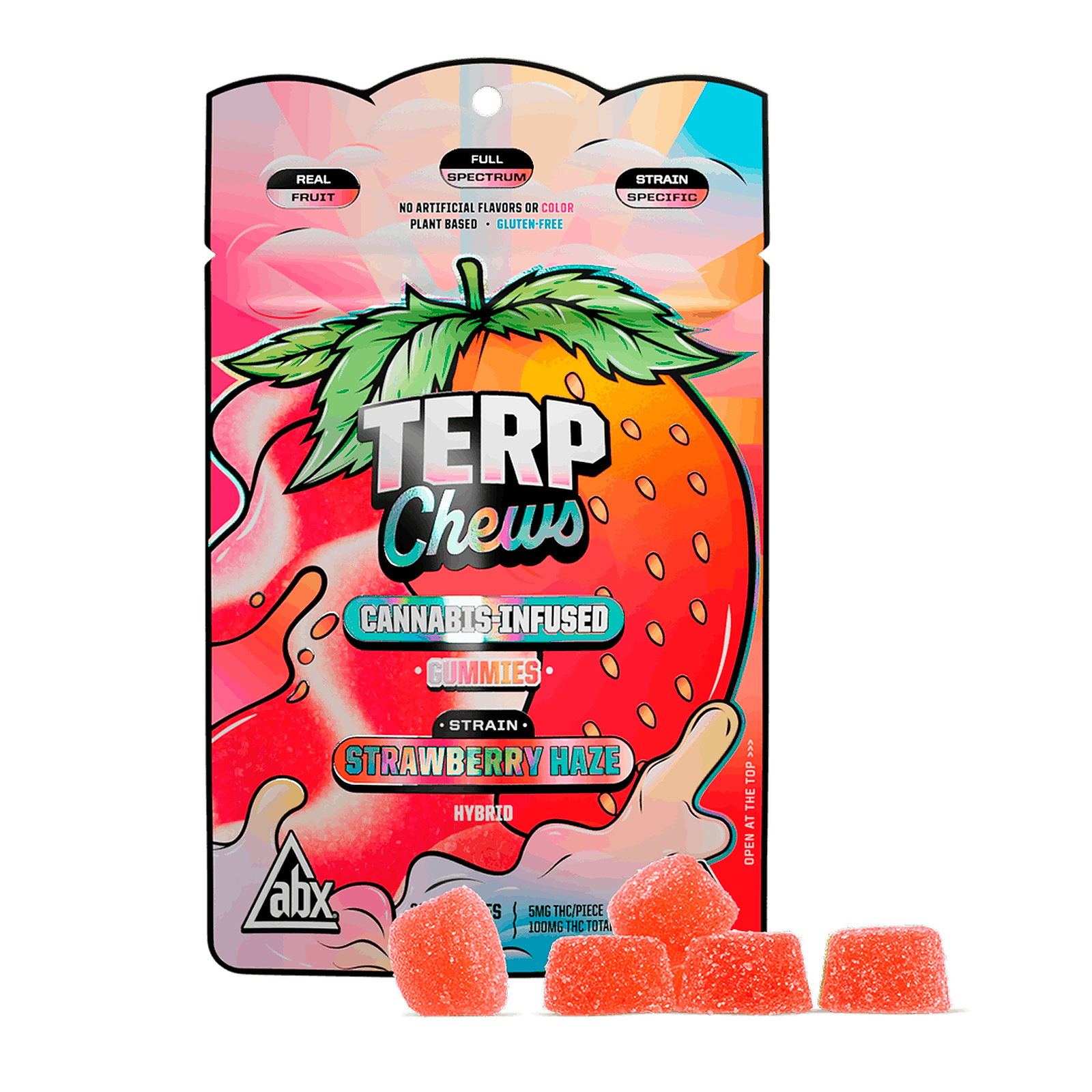 ABX AbsoluteXtracts: ABX - Strawberry Haze Terp Chews - 100mg | Leafly