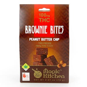 Photo of Peanut Butter Chips Brownie Bites 100mg 10-pack