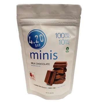 Product image for 10:1 Milk Chocolate Minis 110mg 10-pack